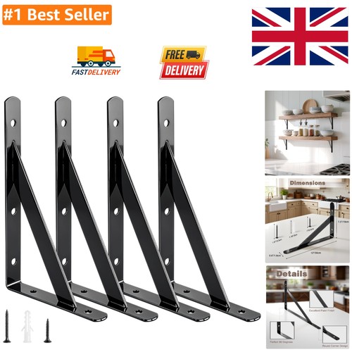 Sturdy iron shelf brackets - iron,