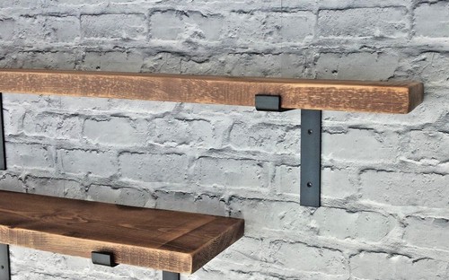 Rustic chunky shelf - shelf, industrial