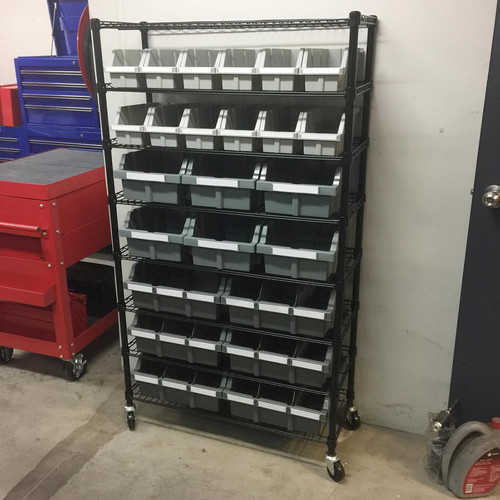 Seville shelf commercial - seville, bin