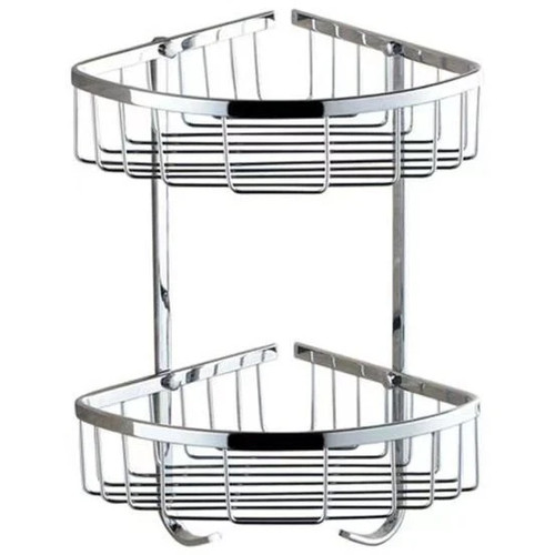 Stainless steel corner shower - steel,
