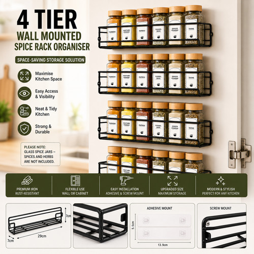 Tier wall mounted - mounted, spice