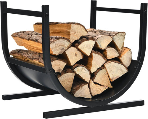 Firewood log rack - firewood, u-shaped