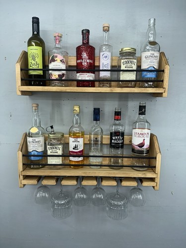Wall mounted rusty glass and - wall,
