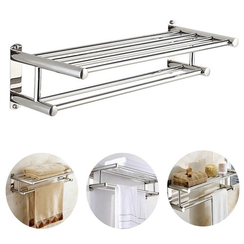 Stainless steel double towel - stainless,