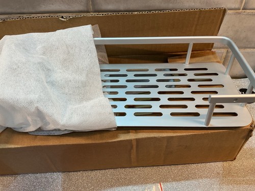 Shower caddy drilling 2 - no, drilling,