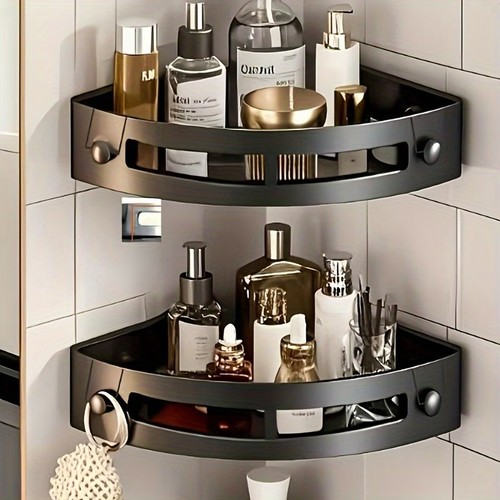Shower corner caddy drill - shower, no‑drill