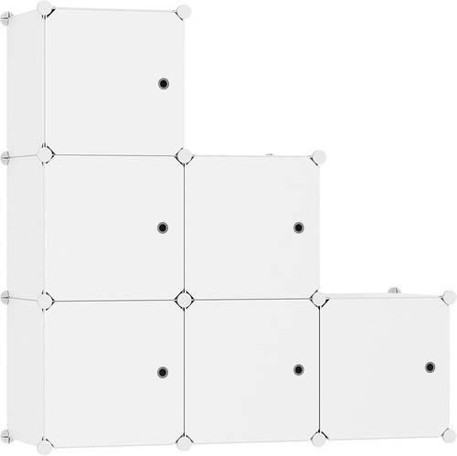 Cube storage organizer with - 6-cube,